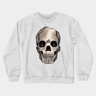Sepia Skull Art Crewneck Sweatshirt